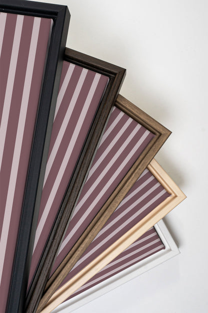 LAVENDER STRIPES, Work on stretched canvas