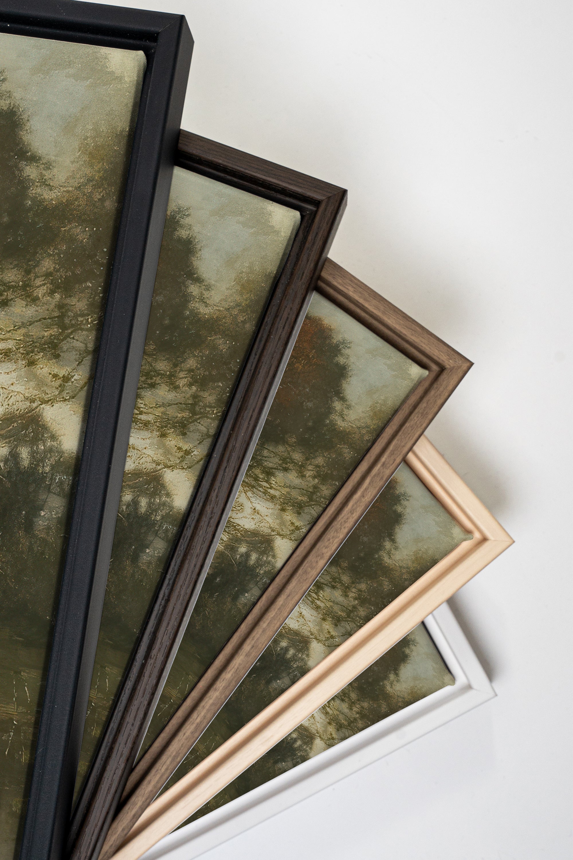 DARK SERENITY, Oeuvre sur toile étirée, encadré Naturel Clair