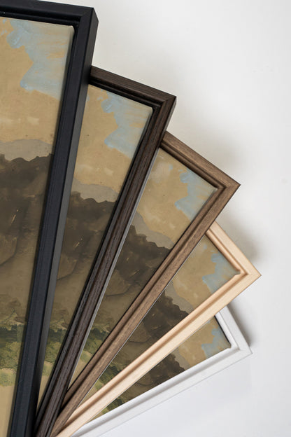 GATE TO THE HILLS, Artwork on stretched canvas, framed in black