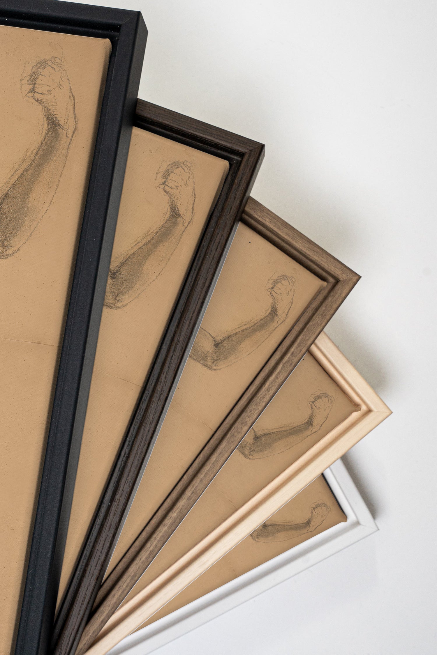 TIMELESS MUSE, Artwork on stretched canvas, framed in Walnut Brown