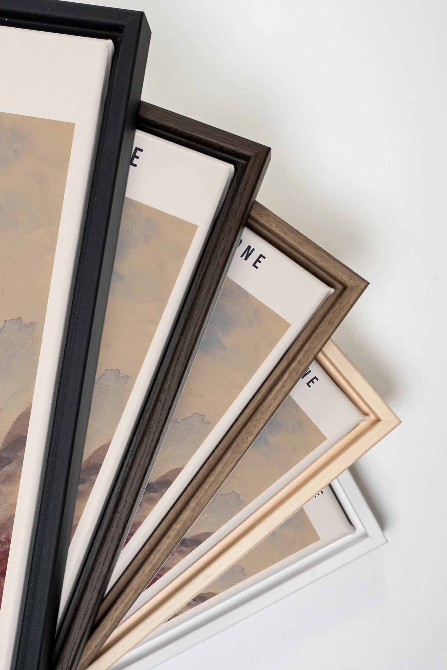YELLOWSTONE, Oeuvre sur toile étirée, encadré Naturel Clair