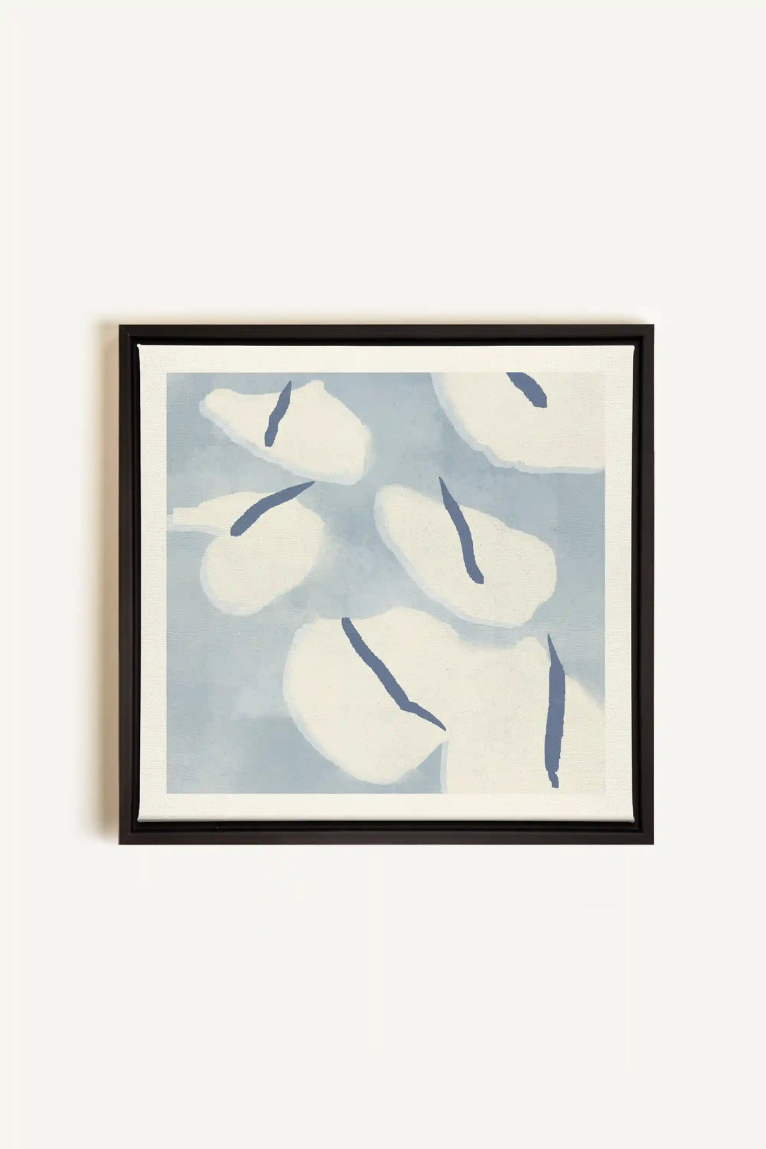 COTON MARINE, Oeuvre sur toile étirée, encadré Noir