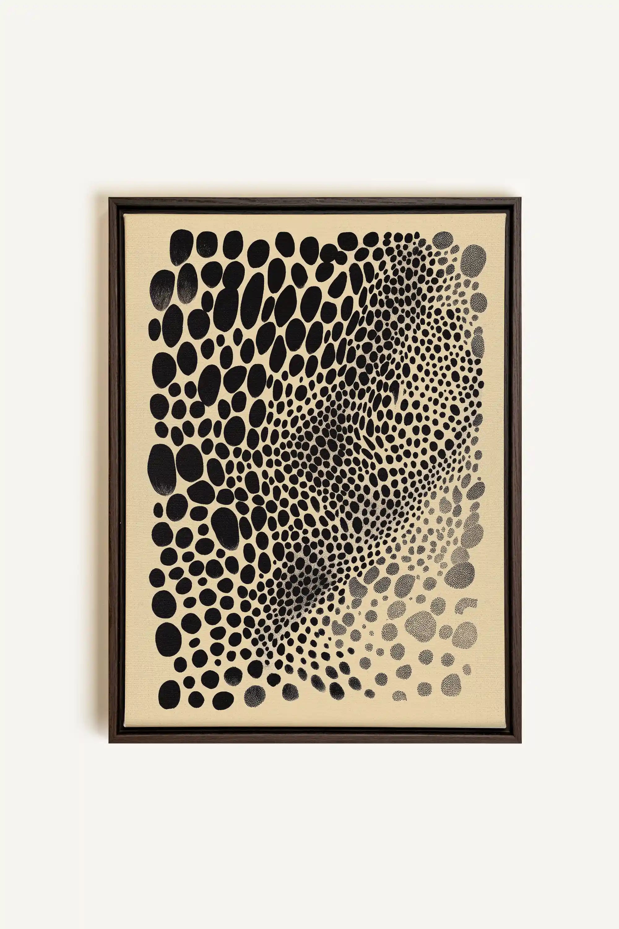 DARK BURST, Oeuvre sur toile étirée, encadré Brun Noyer
