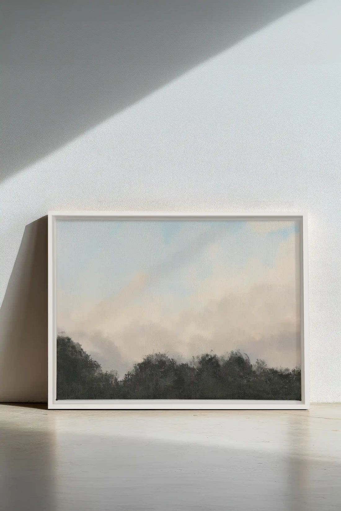 DAWNS, Oeuvre sur toile étirée, encadré Blanc