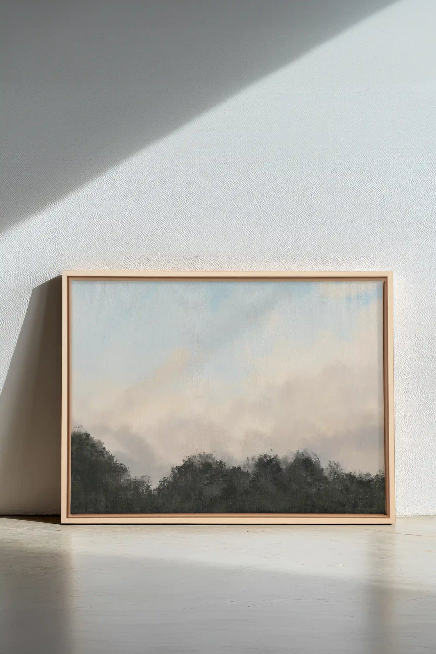 DAWNS, Oeuvre sur toile étirée, encadré Naturel Clair
