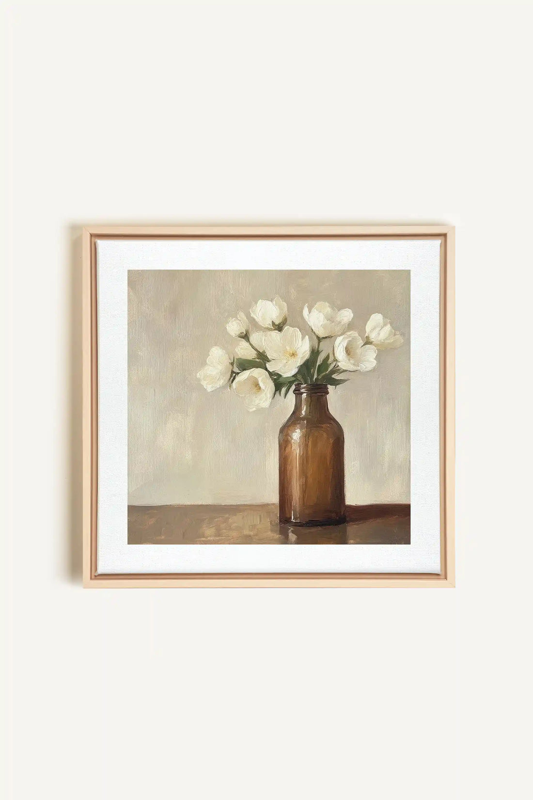 DOUCEUR FANÉE, Artwork on stretched canvas, framed Natural Light