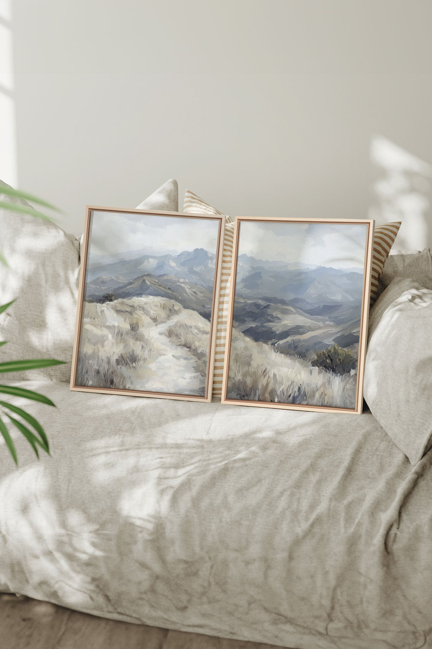 ECLIPSED VALLEYS DUO (2 works on stretched canvas)