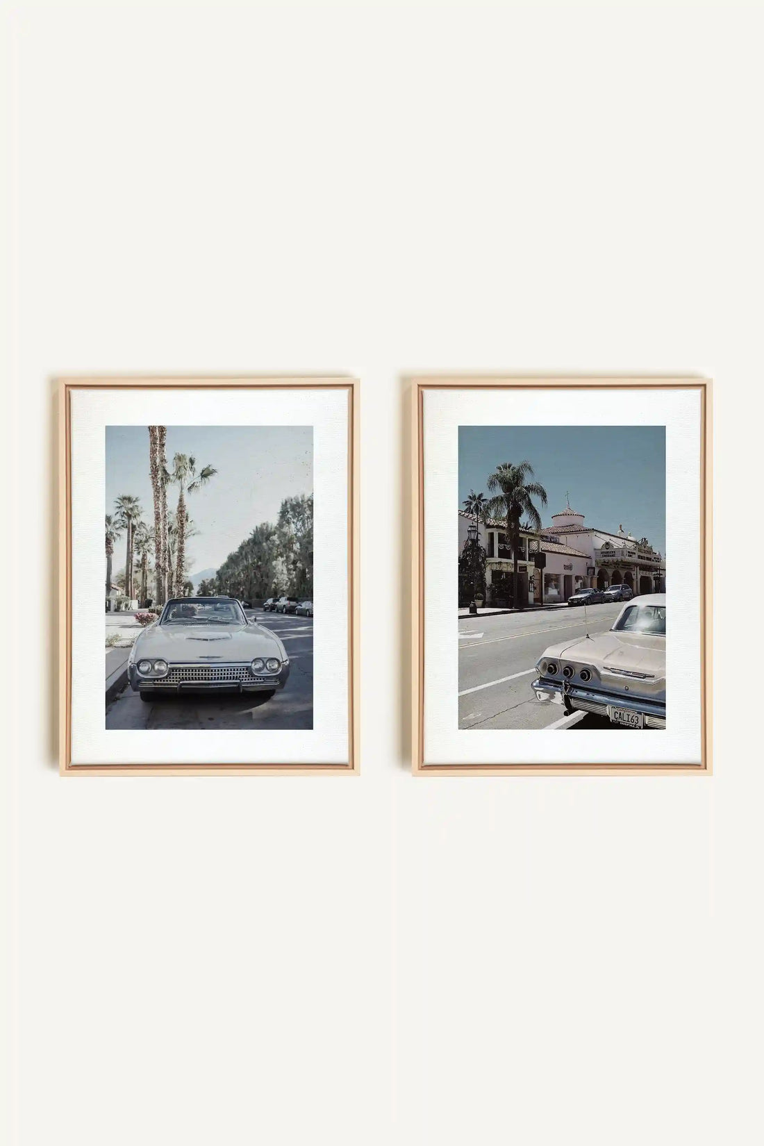 DUO CALI CRUISE, 2 Artworks on stretched canvas, framed Natural Light