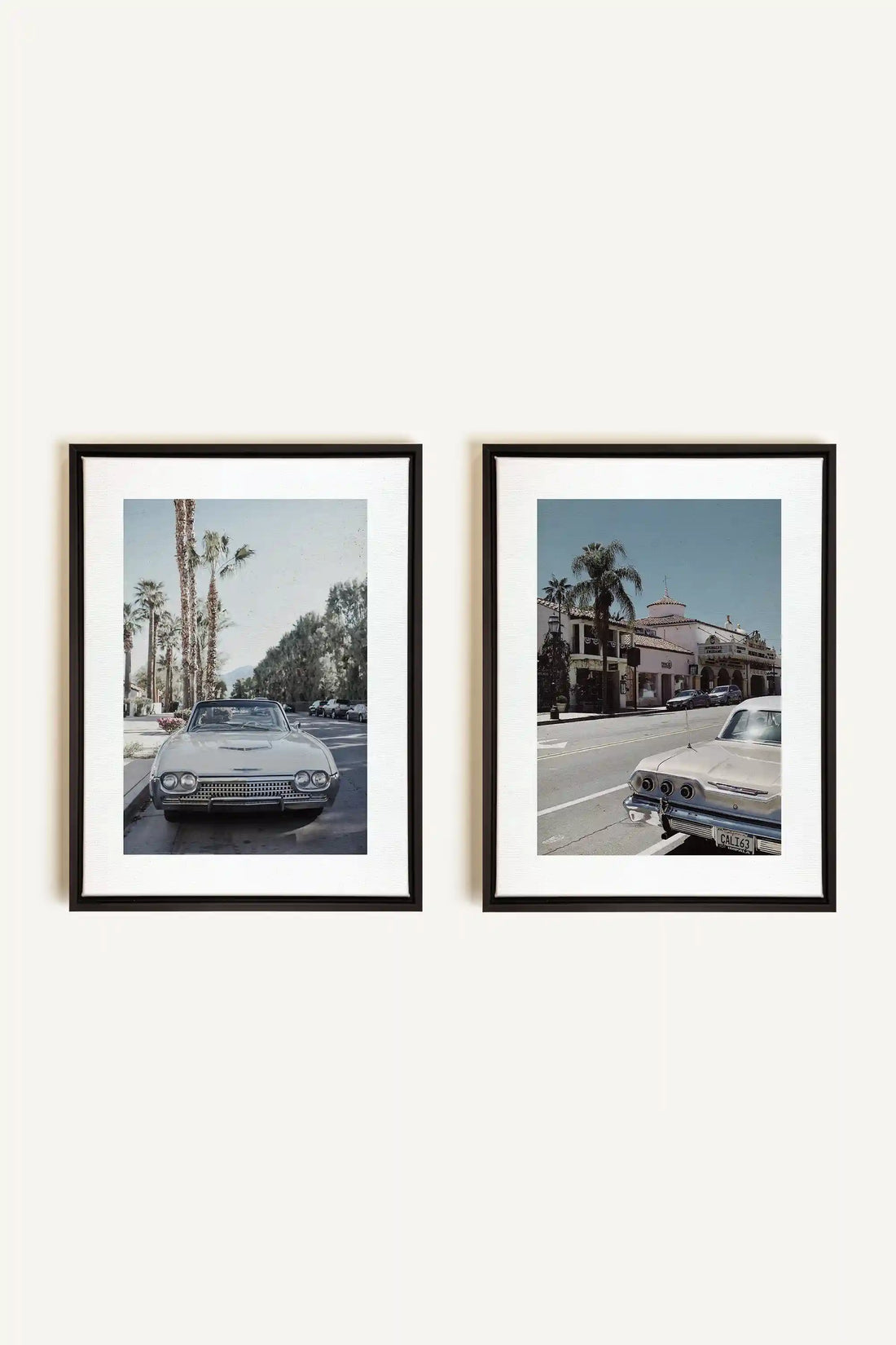 DUO CALI CRUISE, 2 Oeuvres sur toile étirée, encadré Noir