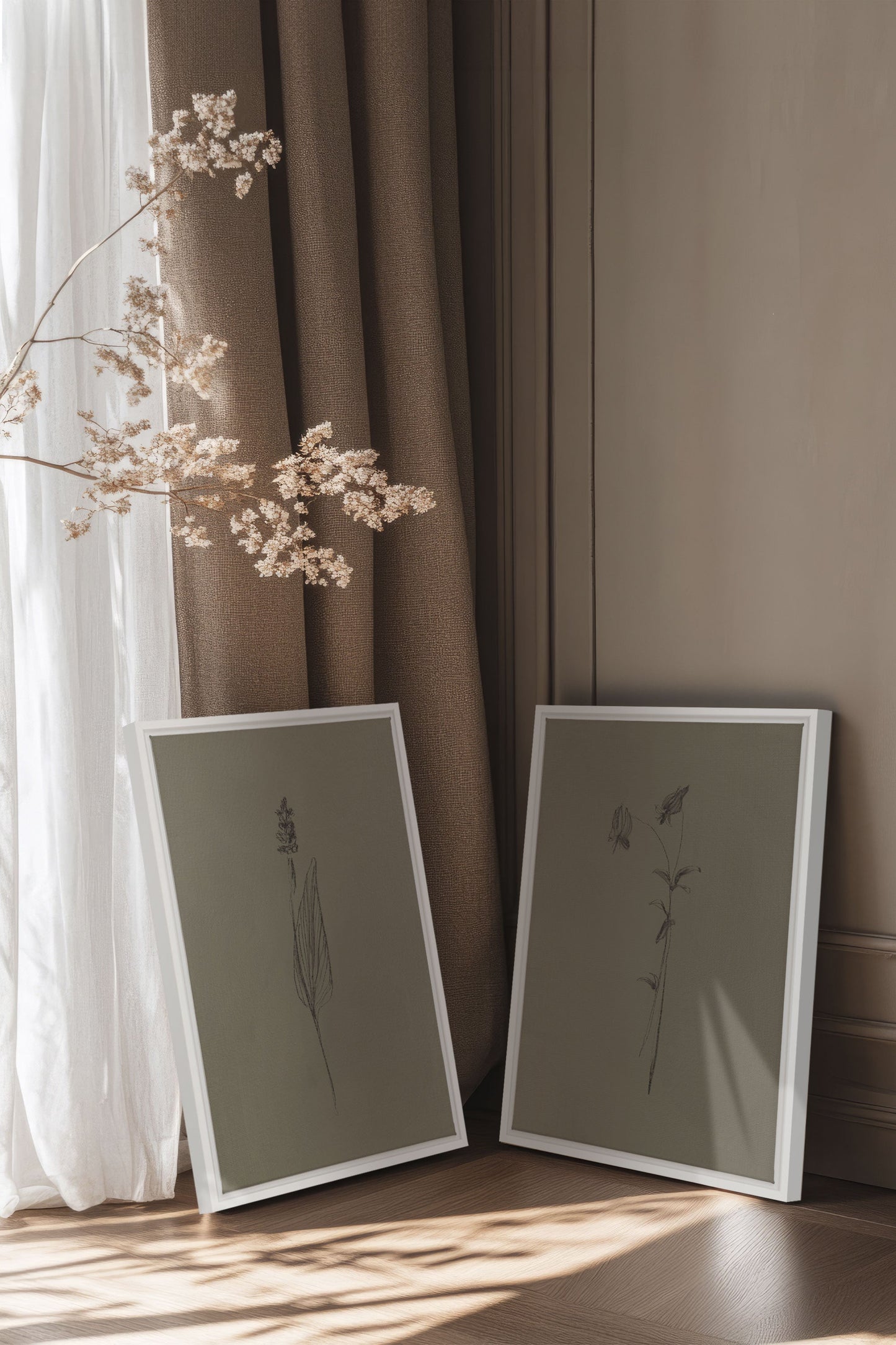 DUO ESPRIT SAUVAGE (2 works on stretched canvas)