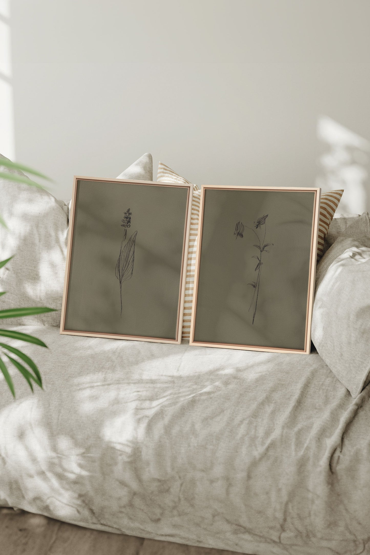 DUO ESPRIT SAUVAGE (2 works on stretched canvas)