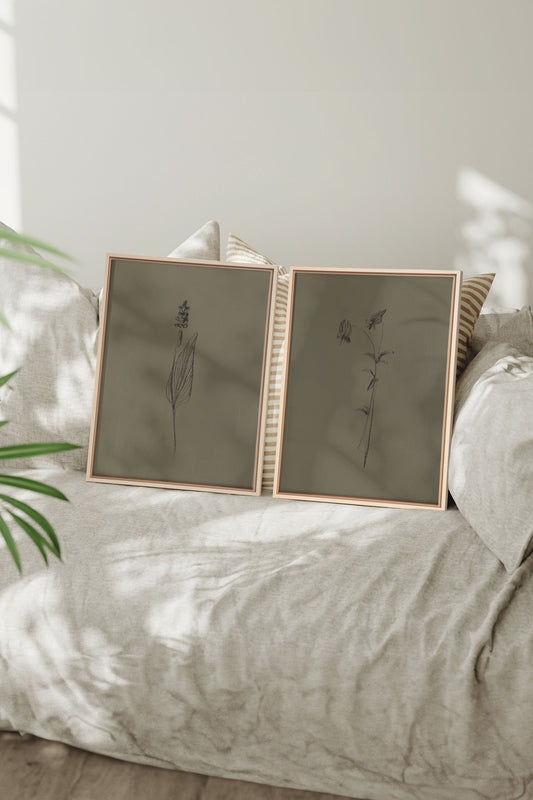 DUO ESPRIT SAUVAGE (2 works on stretched canvas)