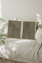 DUO ESPRIT SAUVAGE (2 works on stretched canvas)