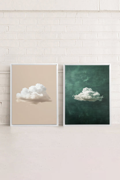 CLOUD SET (2 Works on stretched canvas)
