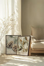 DUO GIVRE ET NATURE (2 Works on stretched canvas)