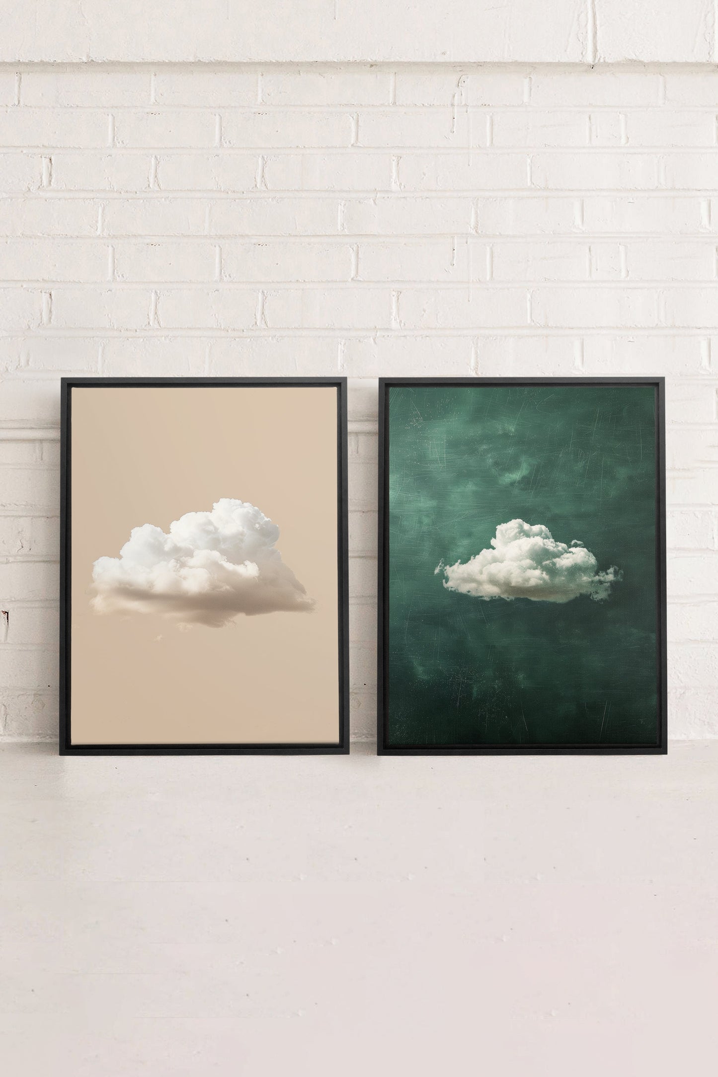 CLOUD SET (2 Works on stretched canvas)