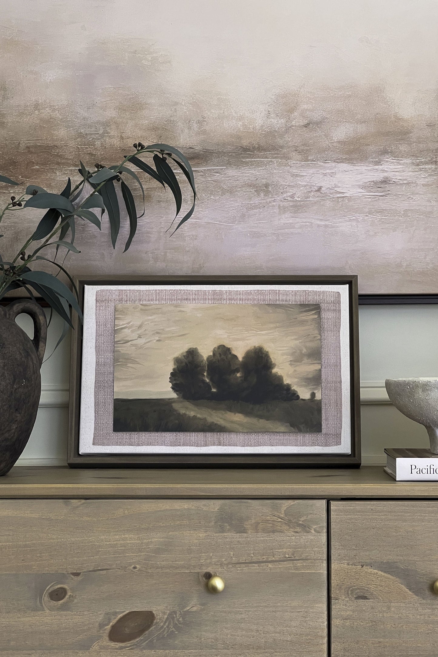 VALLEY LANDSCAPE, Work on stretched canvas