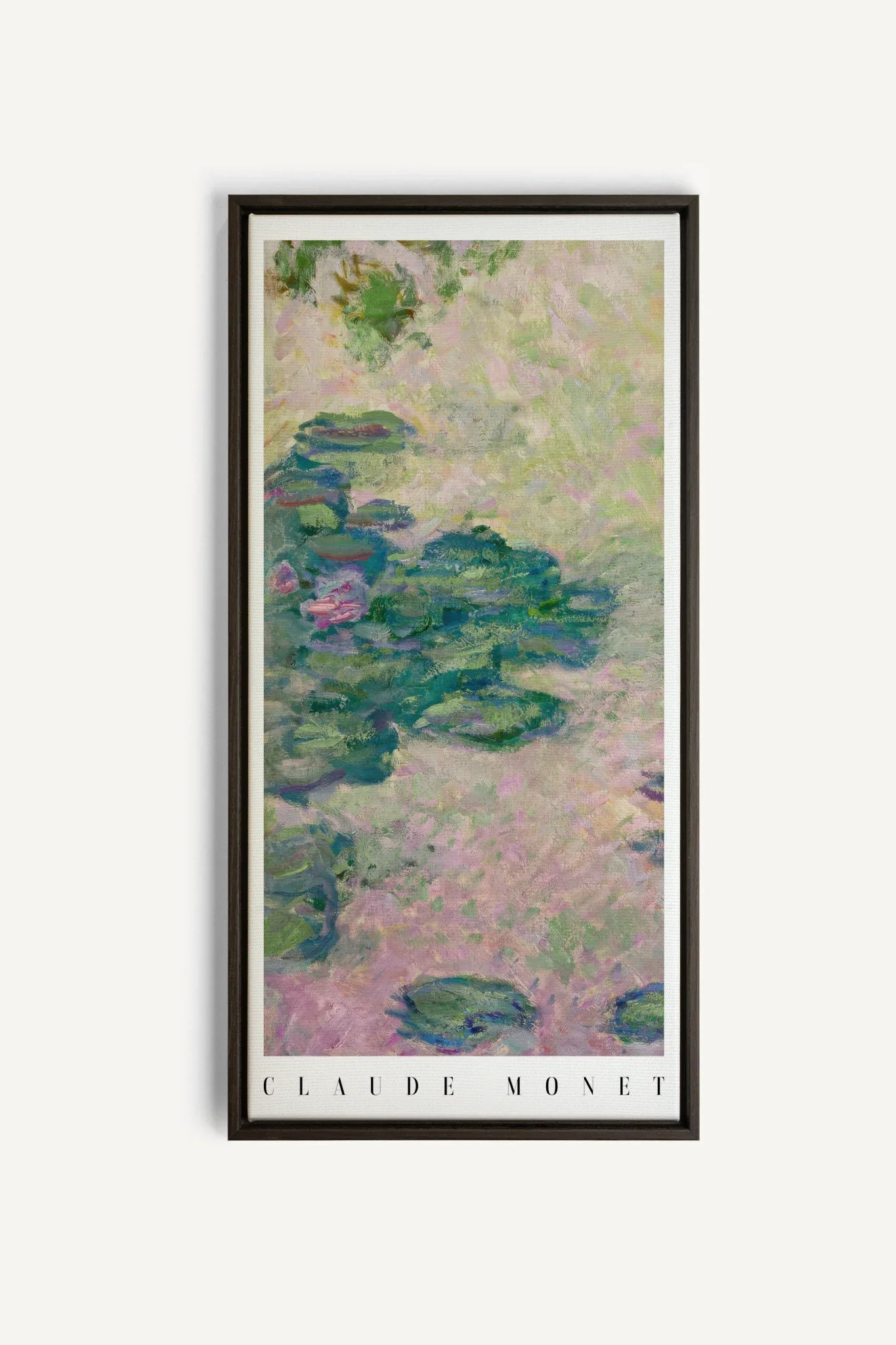 EAU DE FLEURS, Oeuvre sur toile étirée, encadré Noir