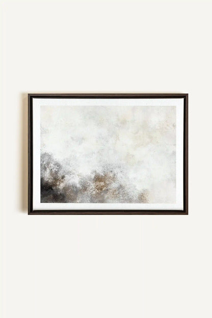 FADED ESSENCE, Artwork on stretched canvas, framed in Walnut Brown