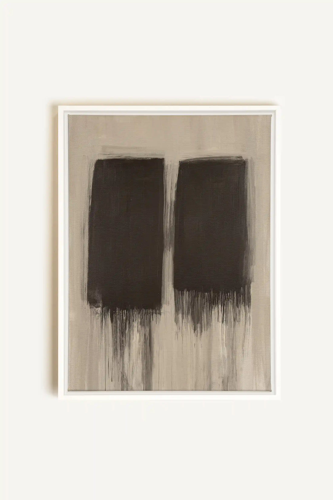FADING SHADOWS, Oeuvre sur toile étirée, encadré Blanc