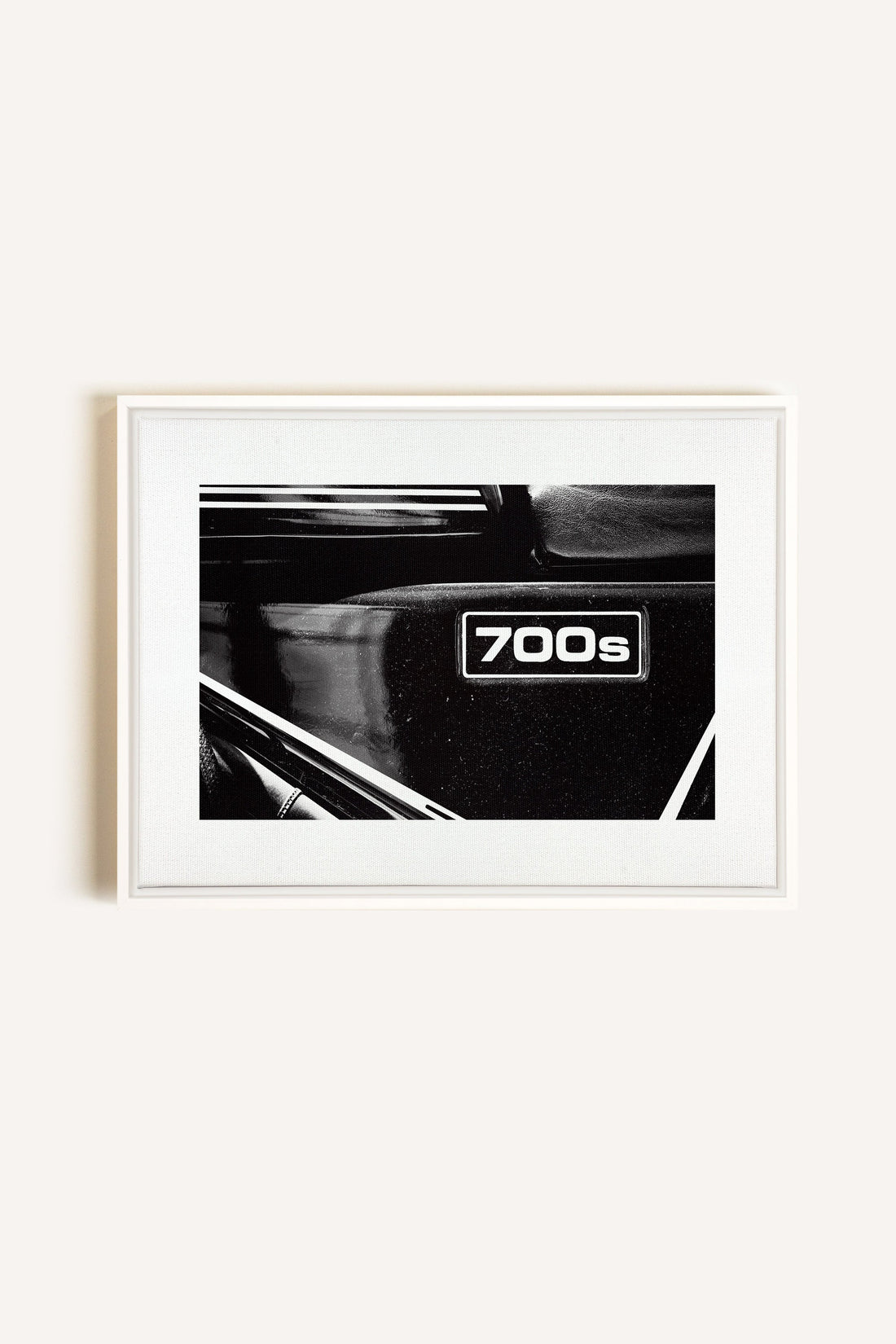 FAST LANE, Oeuvre sur toile étirée, encadré Blanc