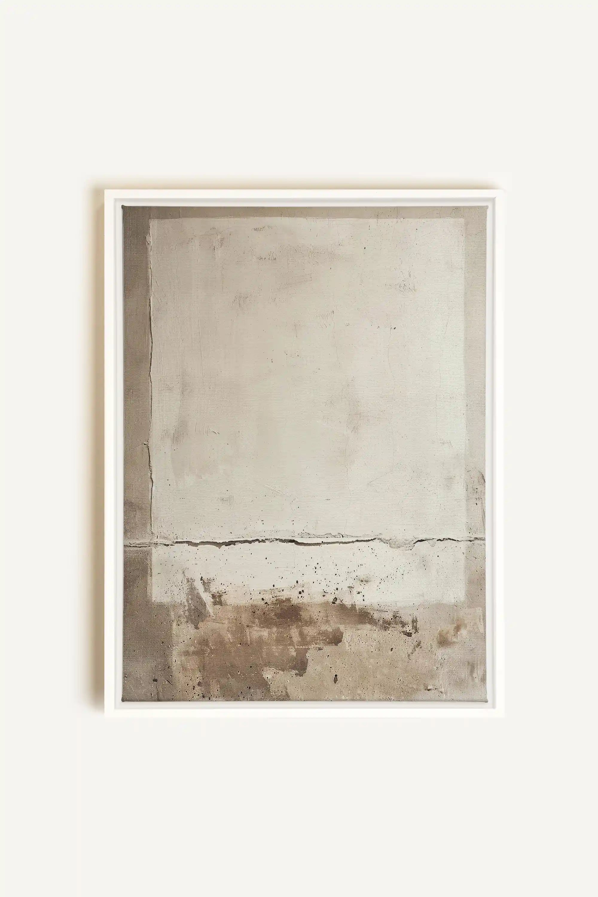 FRICKLE ABSTRACT, Artwork on stretched canvas, framed in white