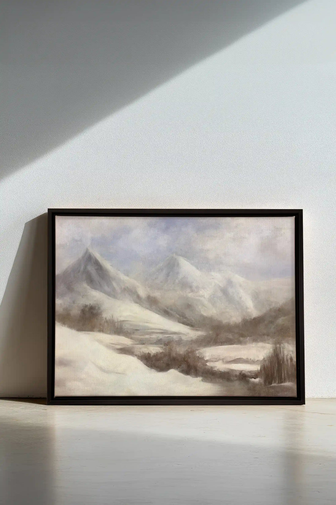 DESERT, Oeuvre sur toile étirée, encadré Noir