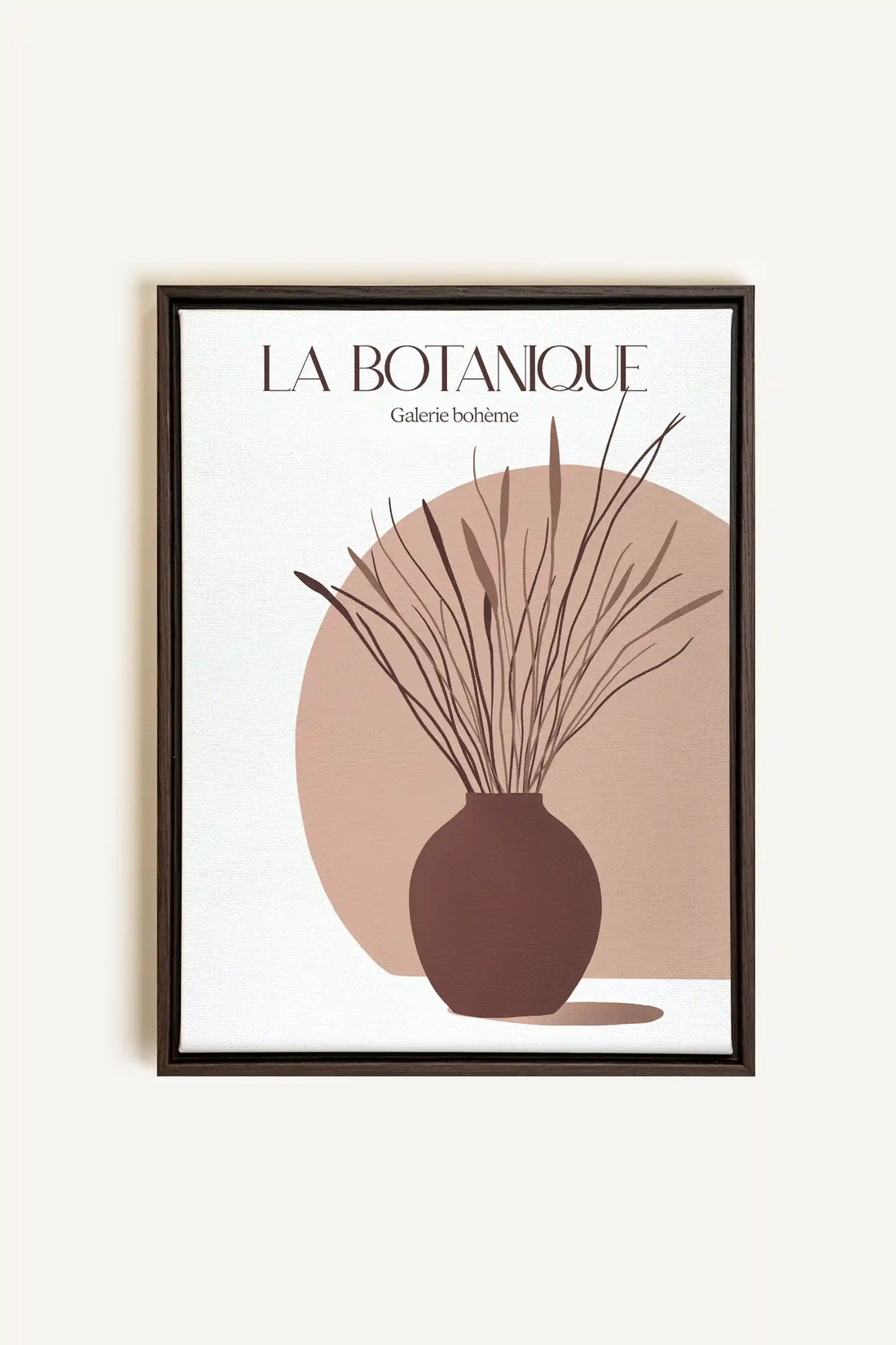 GALERIE BOHÈME, Oeuvre sur toile étirée, encadré Brun Noyer