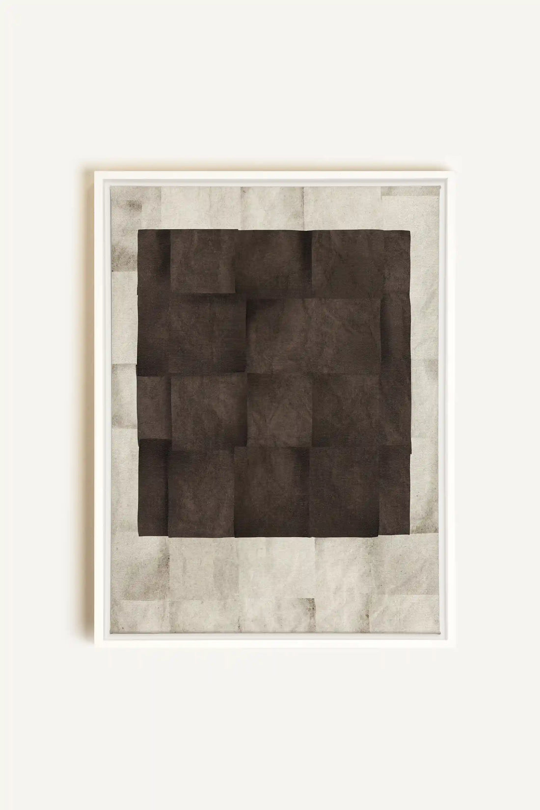 GENESIS, Oeuvre sur toile étirée, encadré Blanc