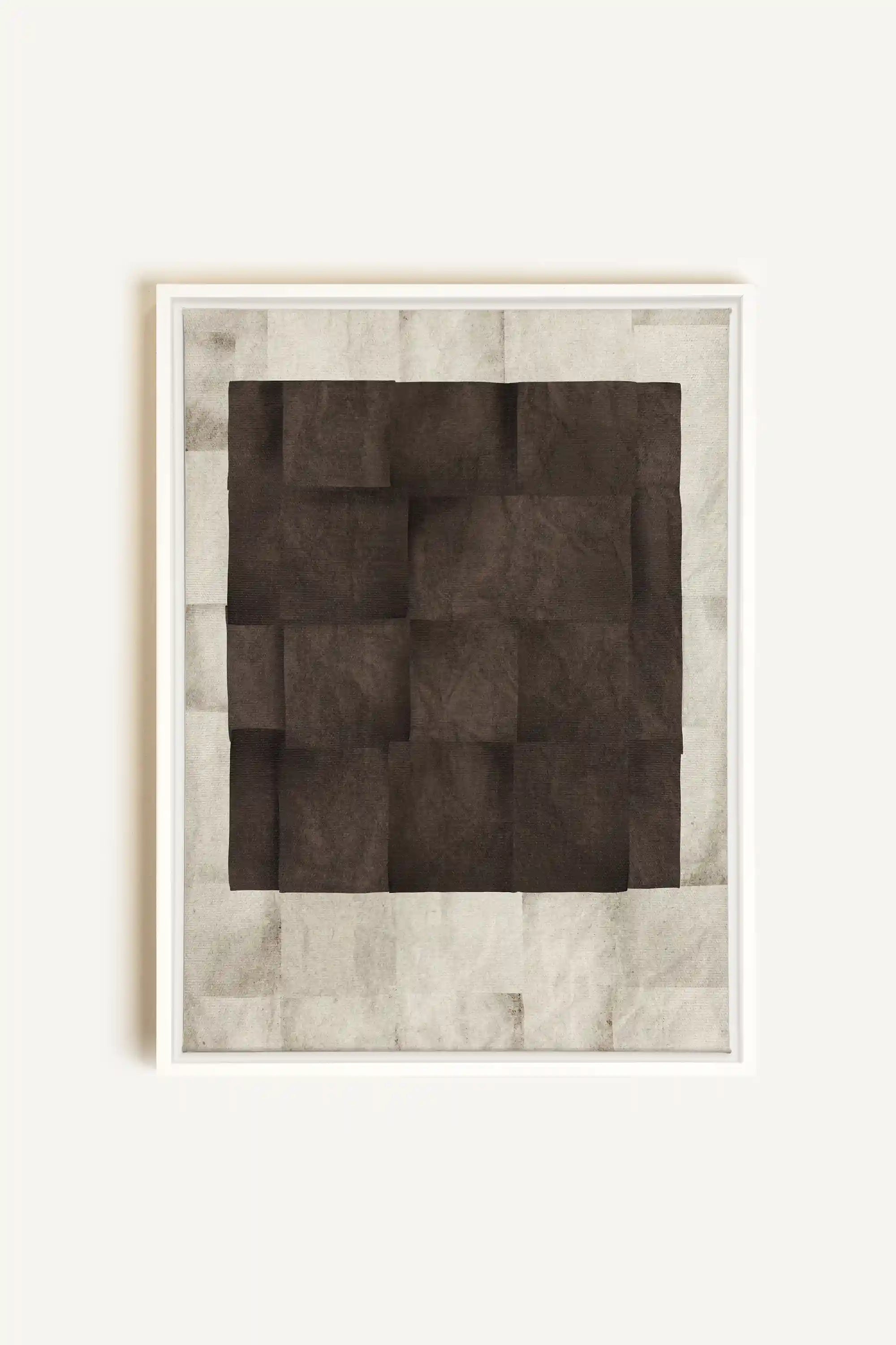 GENESIS, Artwork on stretched canvas, framed in white