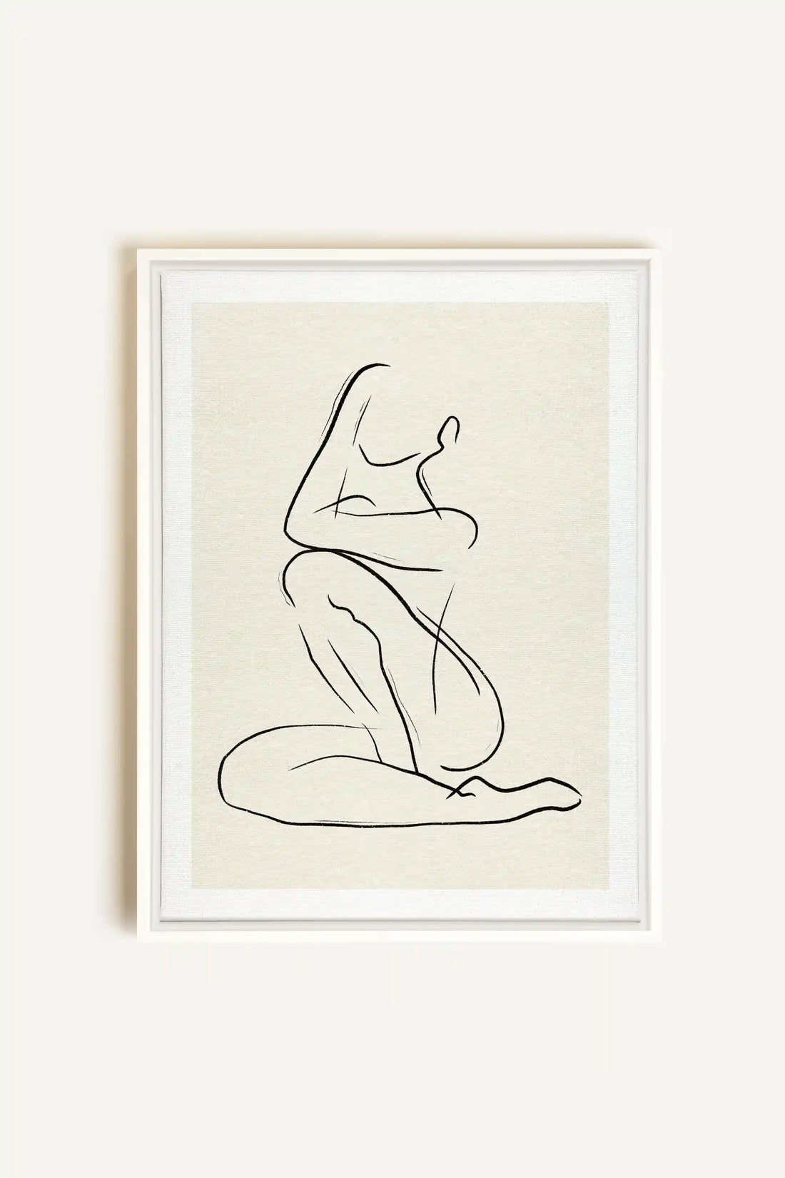 GESTURE OF PEACE, Oeuvre sur toile étirée, encadré Blanc