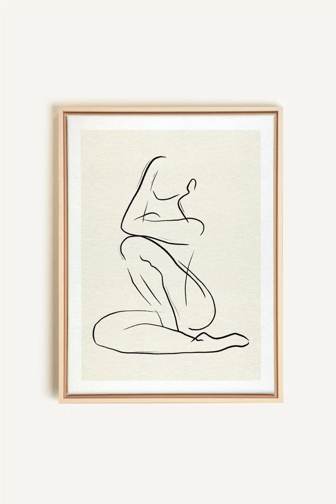 GESTURE OF PEACE, Artwork on stretched canvas, framed Natural Light