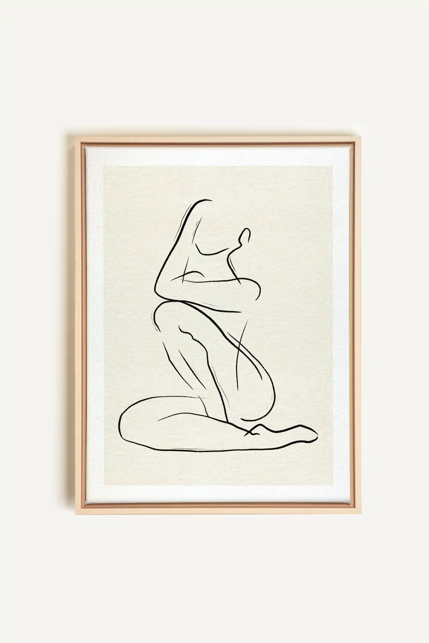 GESTURE OF PEACE, Oeuvre sur toile étirée, encadré Naturel Clair