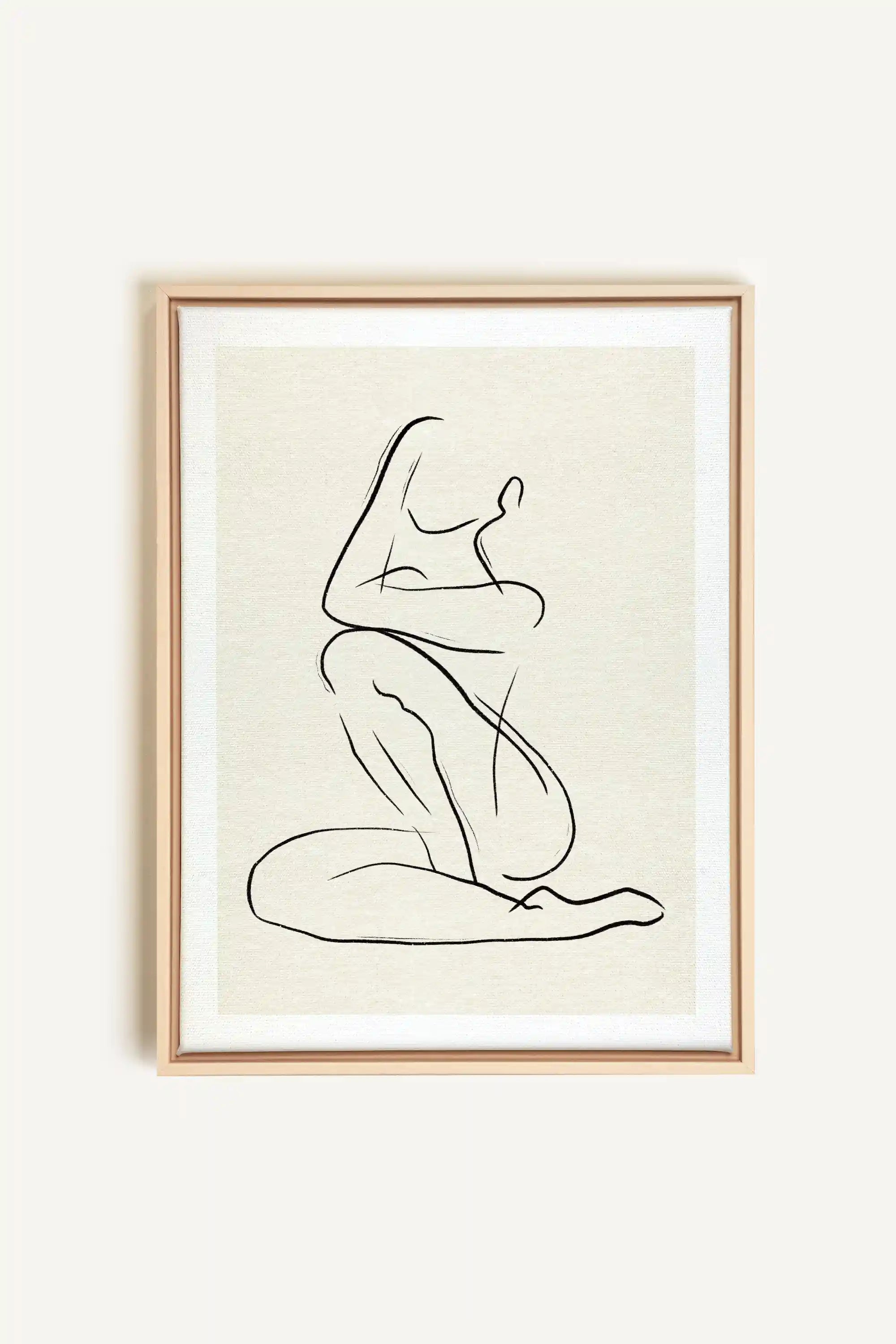 GESTURE OF PEACE, Oeuvre sur toile étirée, encadré Naturel Clair