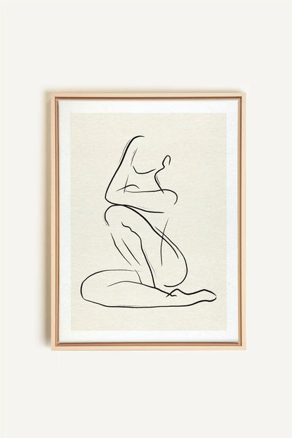 GESTURE OF PEACE, Oeuvre sur toile étirée, encadré Naturel Clair