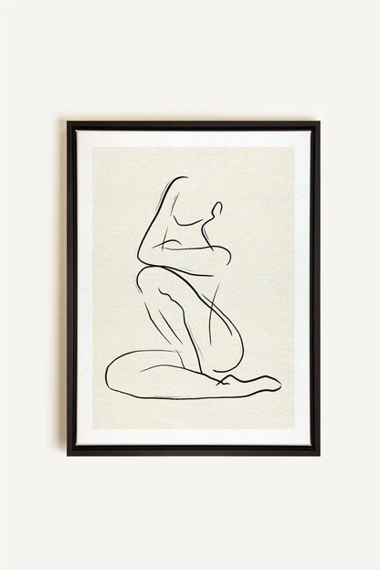 GESTURE OF PEACE, Artwork on stretched canvas, framed in black