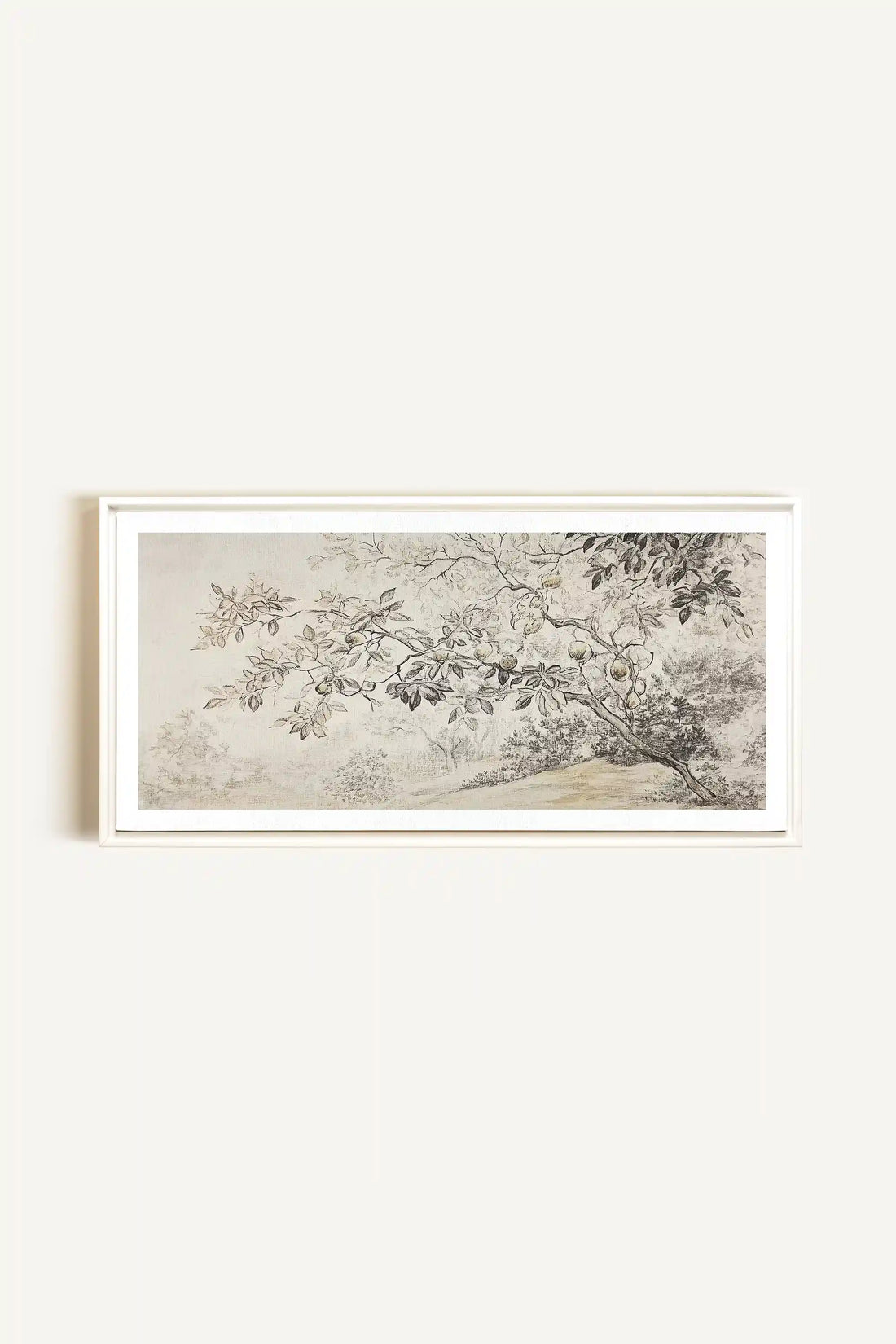 GOLDEN HARVEST, Oeuvre sur toile étirée, encadré Blanc