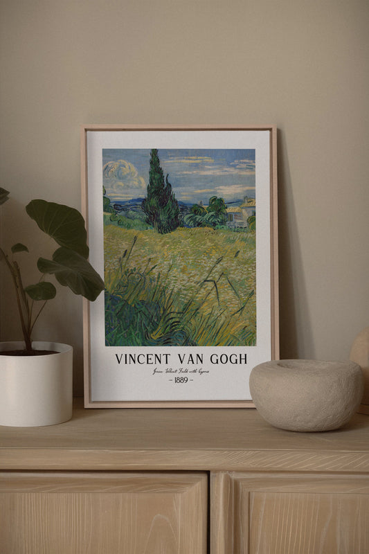GREEN WHEAT FIELD, Work on stretched canvas