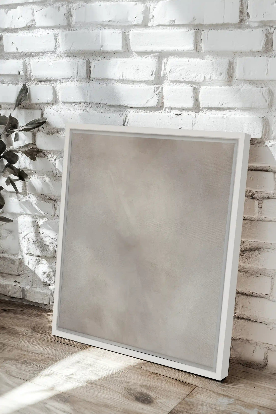 HAZES, Oeuvre sur toile étirée, encadré Blanc