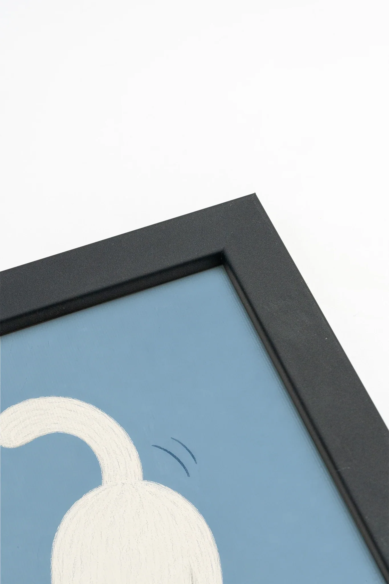 HAPPY KITTEN, Oeuvre sur toile rigide, encadré Noir