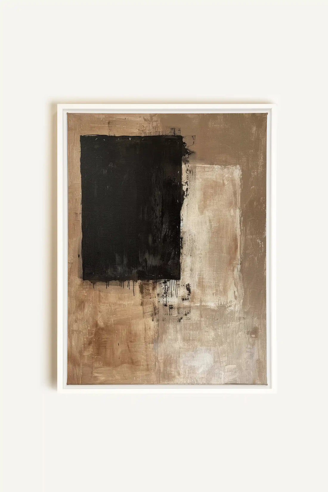 INK METAPHOR II, Oeuvre sur toile étirée, encadré Blanc