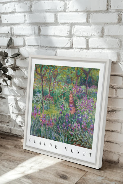 IRIS PATH, Oeuvre sur toile étirée, encadré Blanc