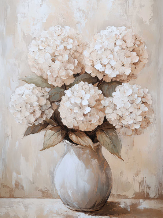 Ivory Blooms, Romantic Neutrals toile rigide