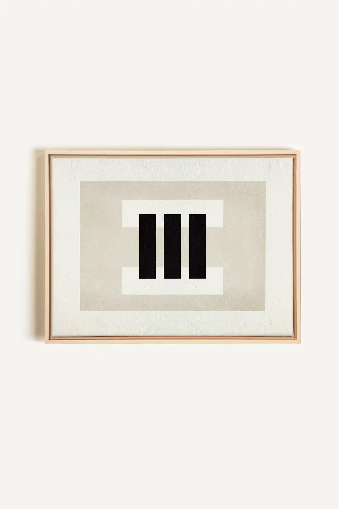 LINEWORK, Oeuvre sur toile étirée, encadré Naturel Clair