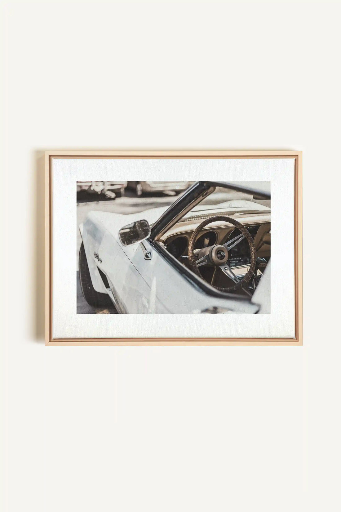 LUXURY RIDE, Artwork on stretched canvas, framed Natural Light