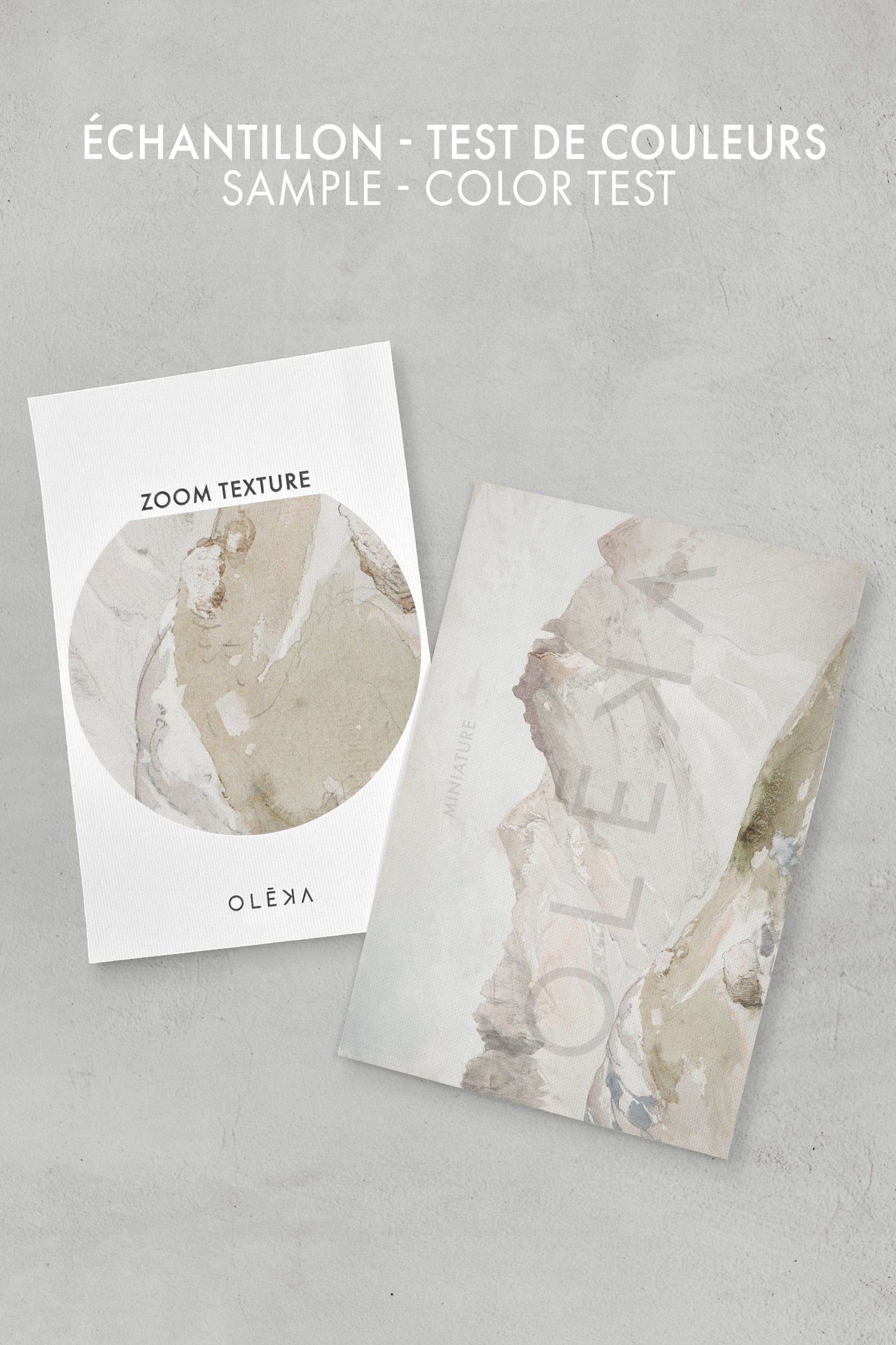 OLEKA CANVAS - MOUNTAIN VIEW, Oeuvre sur toile étirée, encadré Blanc