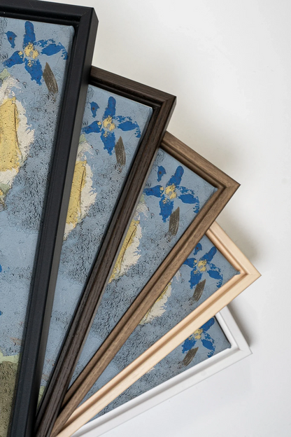 MEADOW TAPESTRY, Oeuvre sur toile étirée, encadré Brun Noyer