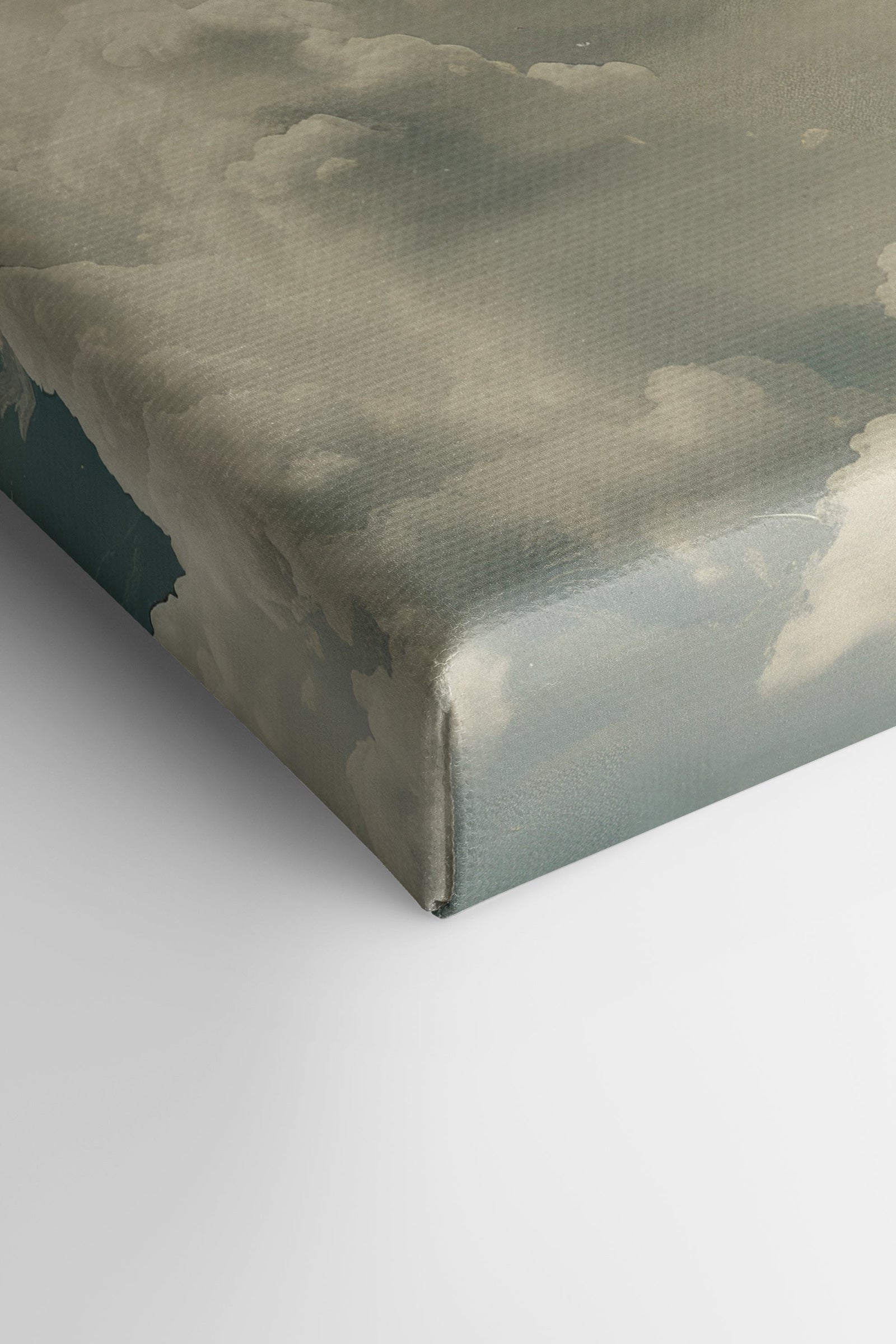 NOSTALGIC SKY, Artwork on stretched canvas, framed in white