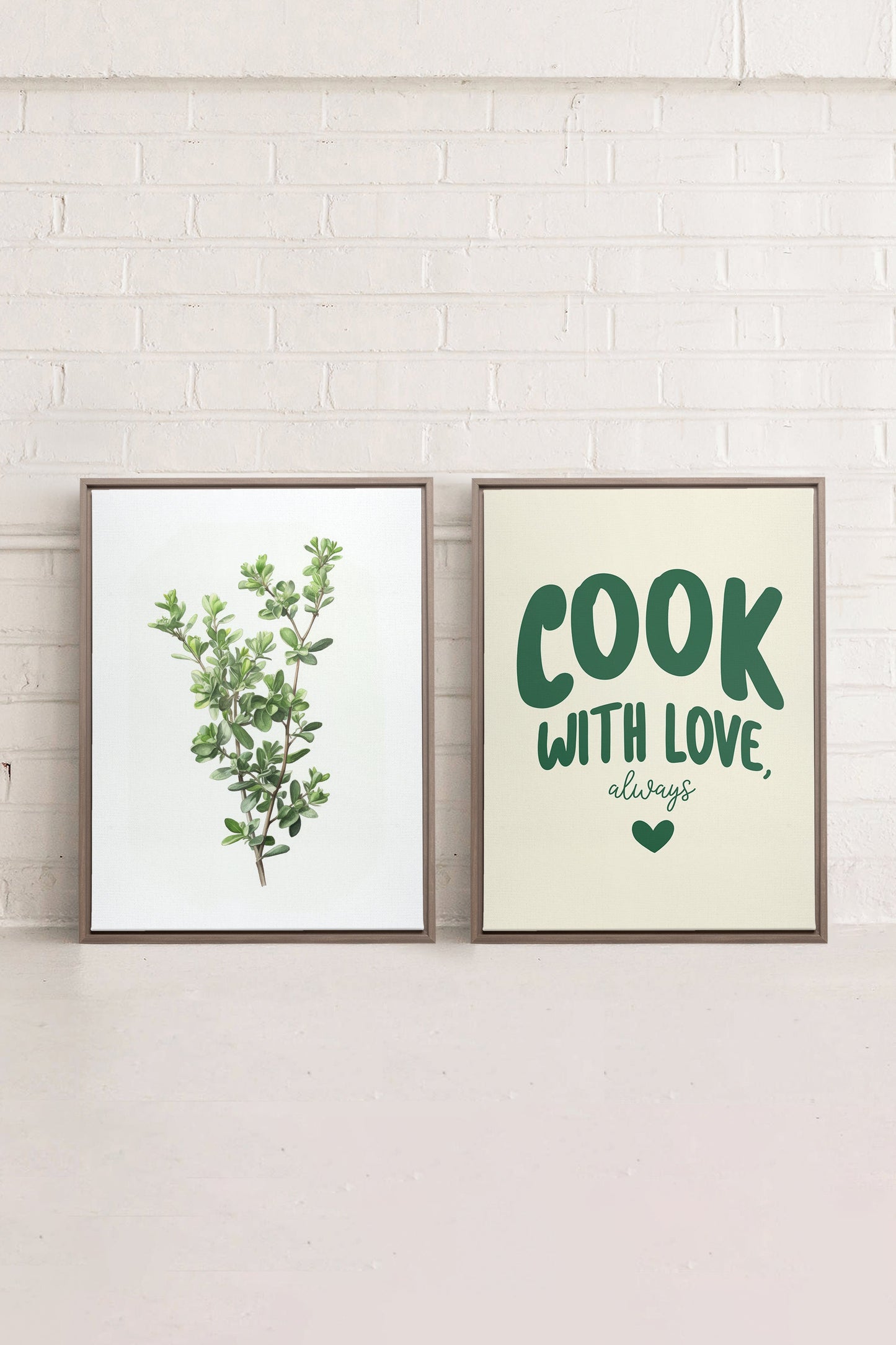 KITCHEN COMBINATION (2 works on stretched canvas)
