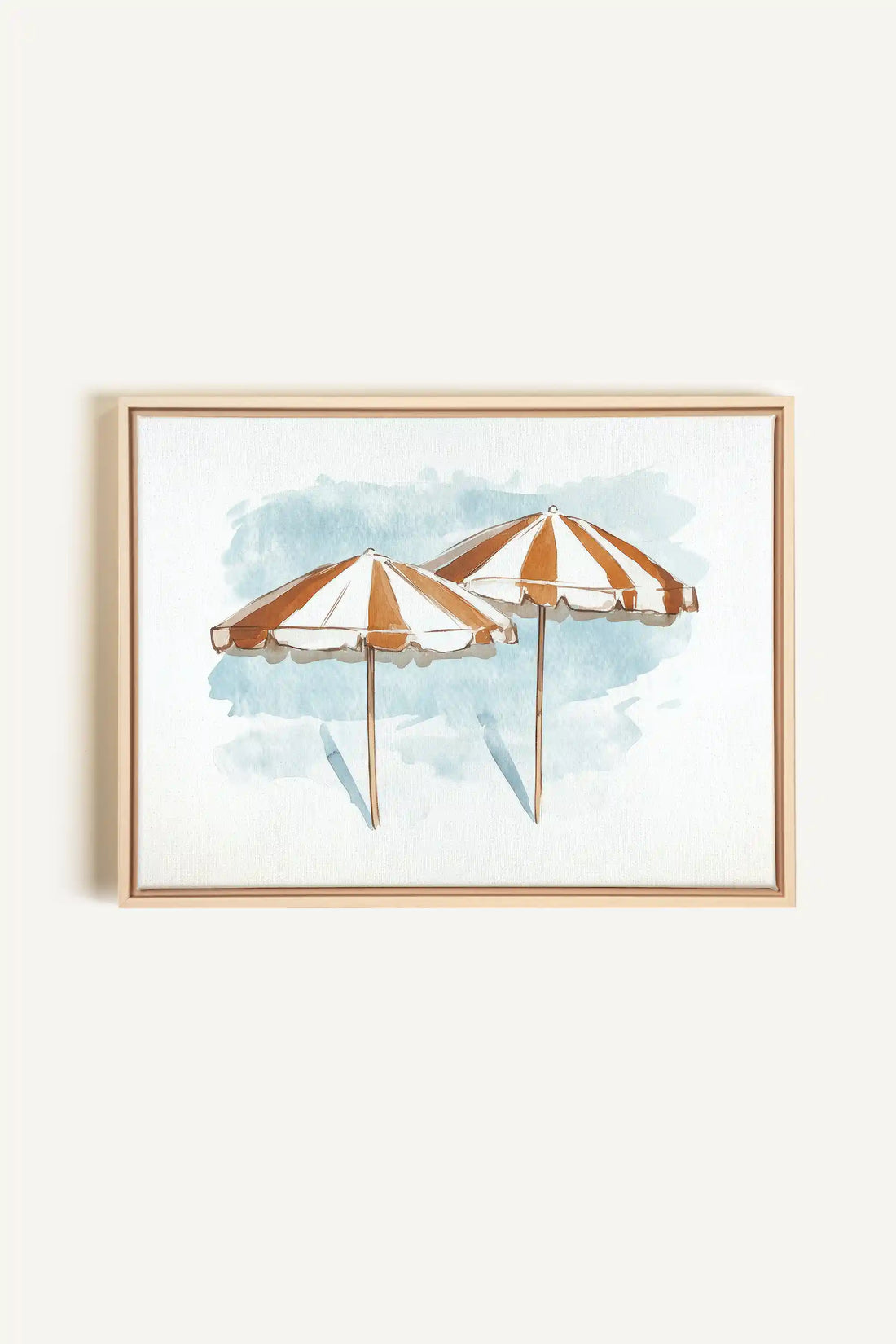 OCEAN SHADE, Artwork on stretched canvas, framed Natural Light